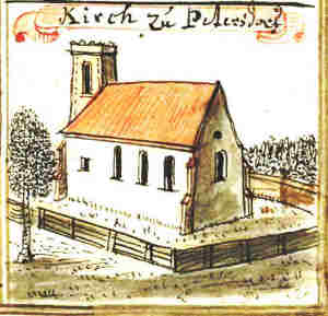 Kirch zu Petersdorf - Koci, widok oglny